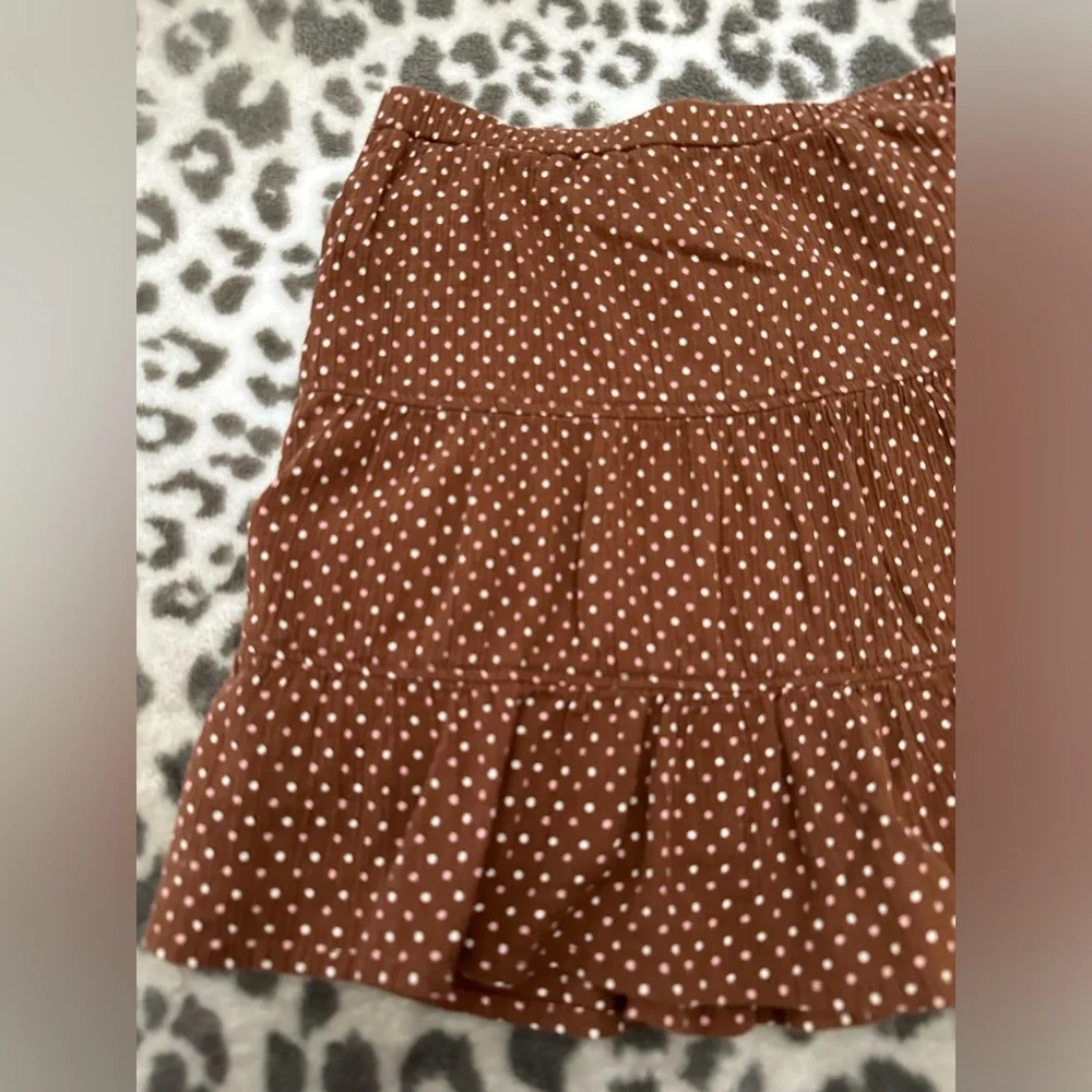Old Navy Polka Dot Skirt in Brown Pink Size 6-12 months